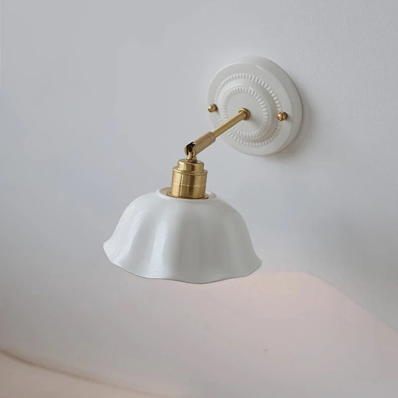 Aplique de Pared de Cerámica Nordic Cream Vintage Nórdico