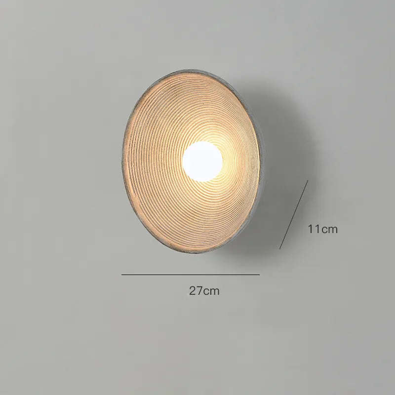 Aplique de Pared LED Rústico de Madera Artesanal Natural