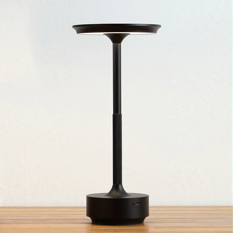 Lámpara de Escritorio LED Recargable Táctil de Aluminio