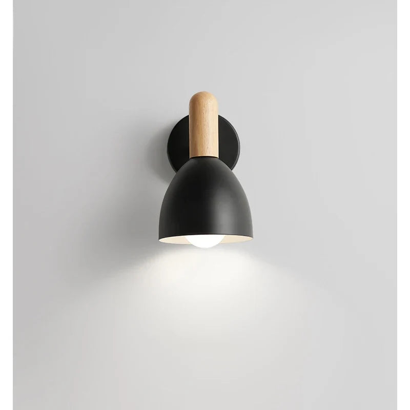 Aplique de Pared Nórdico de Madera Ajustable para Lectura