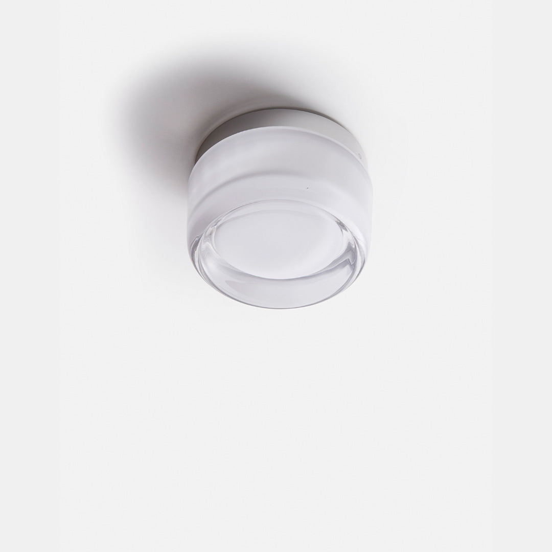 Aplique de Pared LED Solaria de Vidrio Blanco, Humo o Ámbar