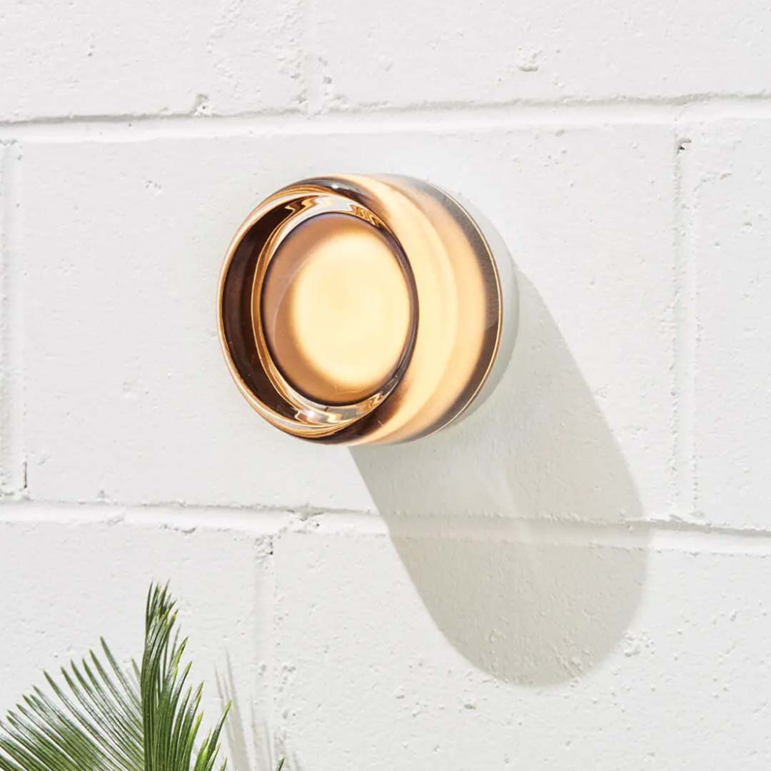 Aplique de Pared LED Solaria de Vidrio Blanco, Humo o Ámbar