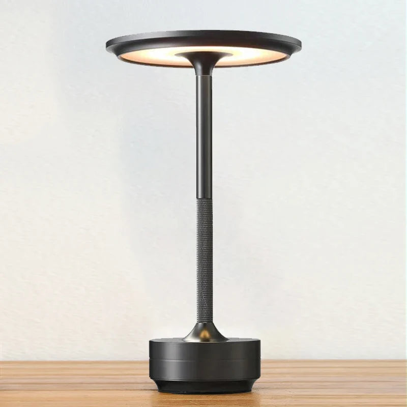 Lámpara de Escritorio LED Recargable Táctil de Aluminio