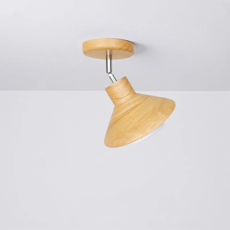 Lámpara de Techo NordicWood Cónica de Madera Natural Nórdica