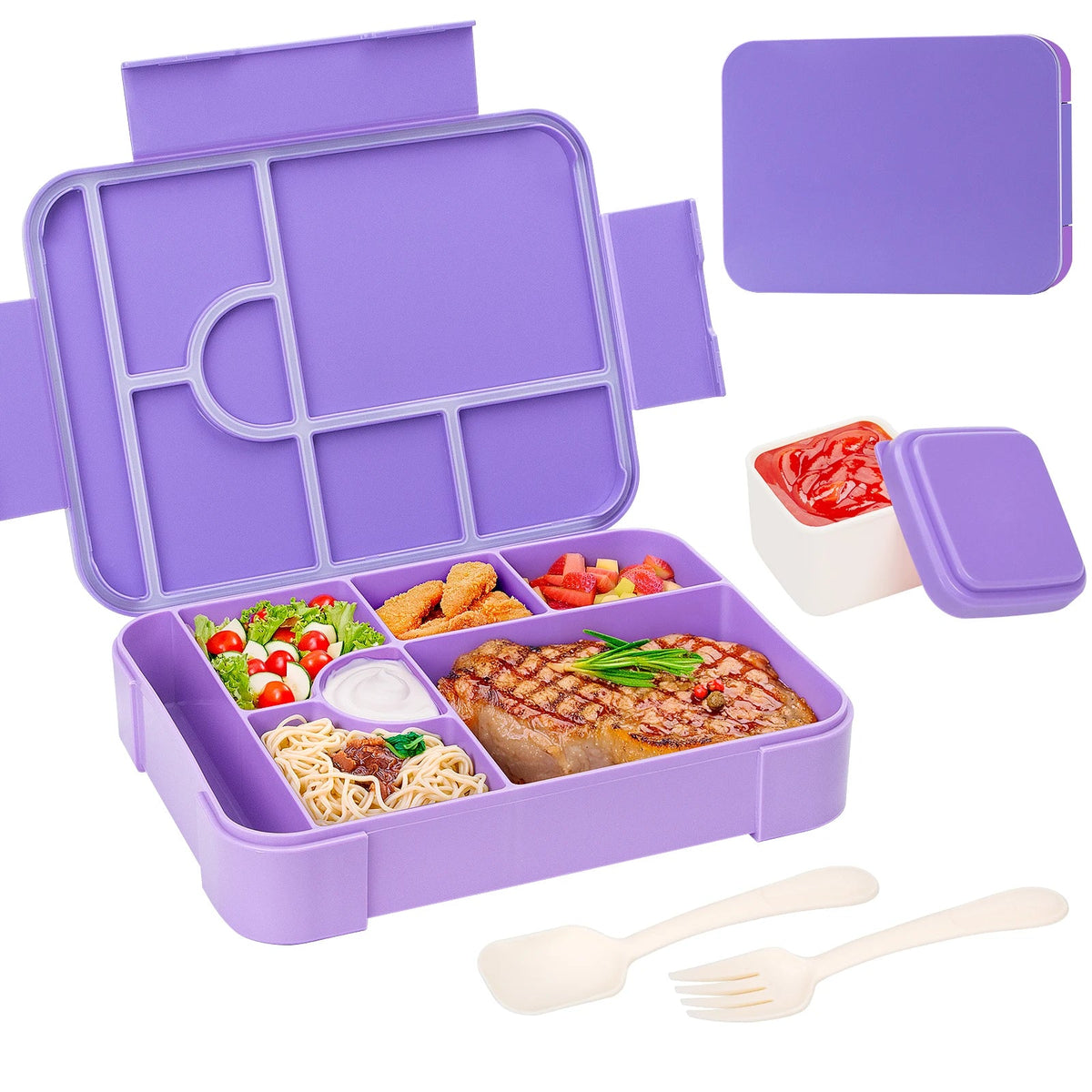 BentoMax Fiambrera Bento de 1330 ml Antifugas y Microondas