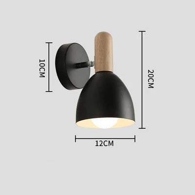 Aplique de Pared Nórdico de Madera Ajustable para Lectura