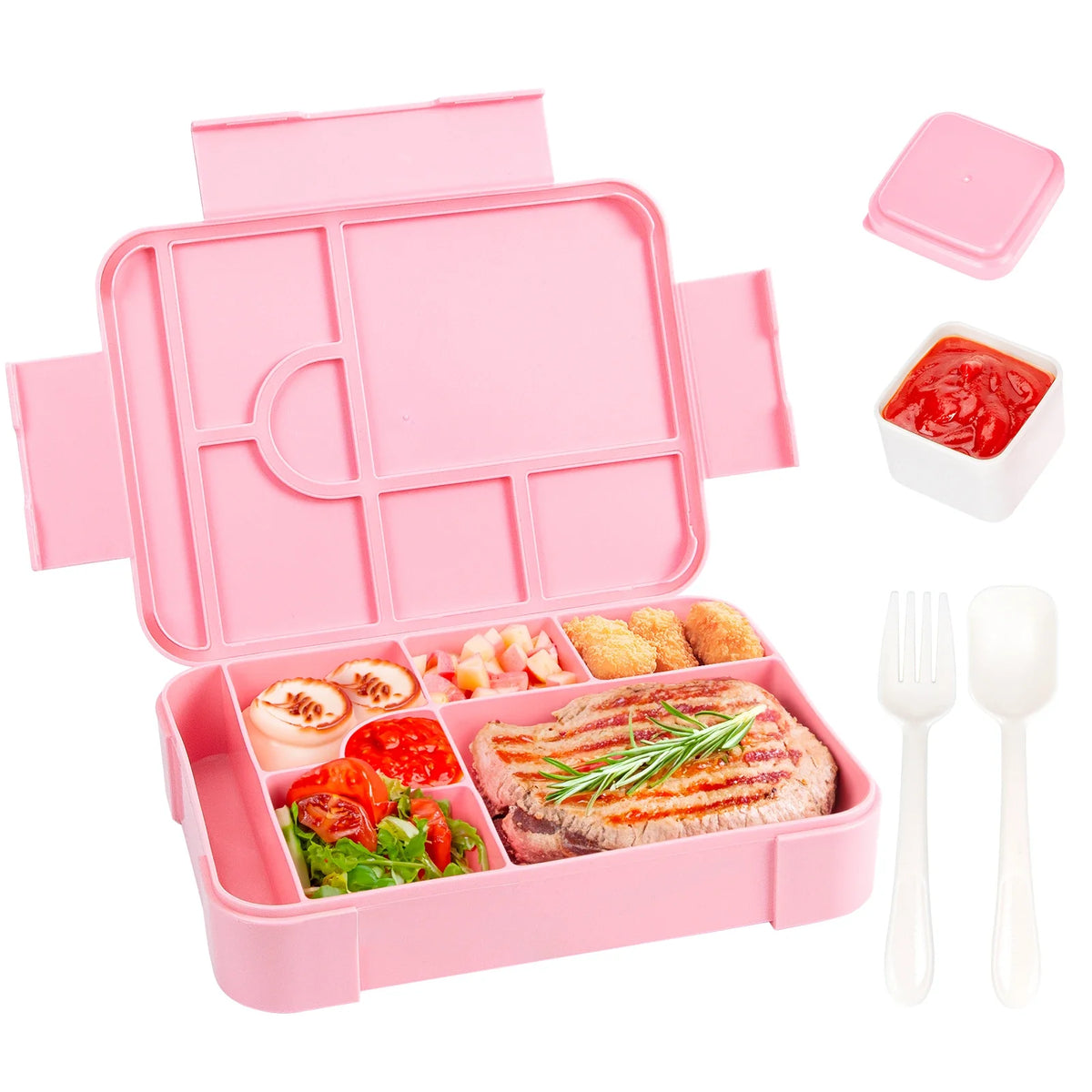 BentoMax Fiambrera Bento de 1330 ml Antifugas y Microondas