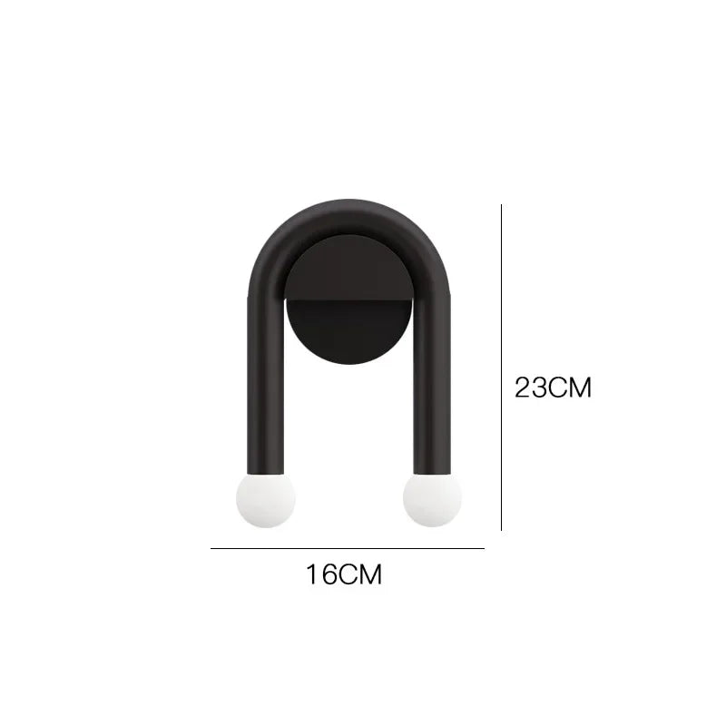 Aplique de Pared LED Arcus en Arco Nórdico Minimalista