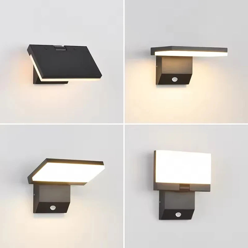 Aplique Exterior LumiFold LED IP65 con Sensor de Movimiento