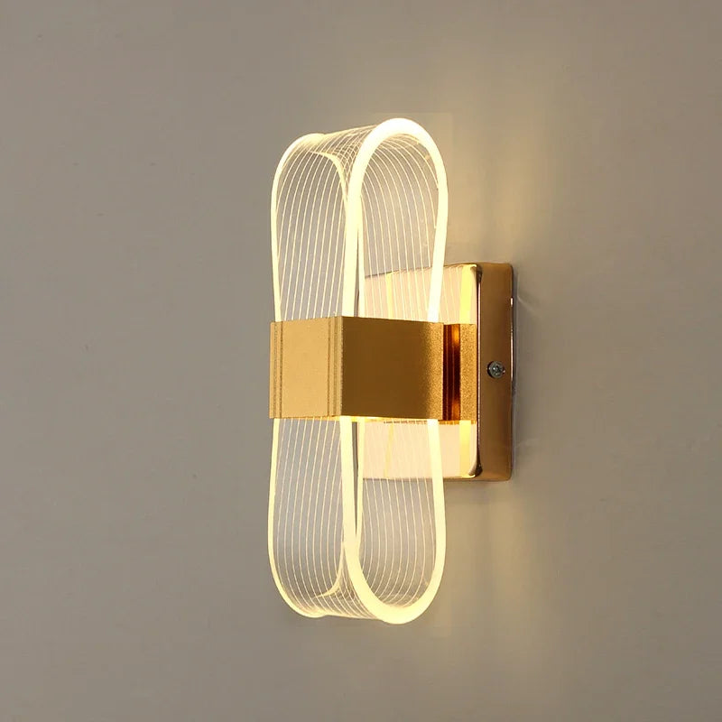 Aplique de Pared LED Nórdico de Lujo de Aluminio con Bucle