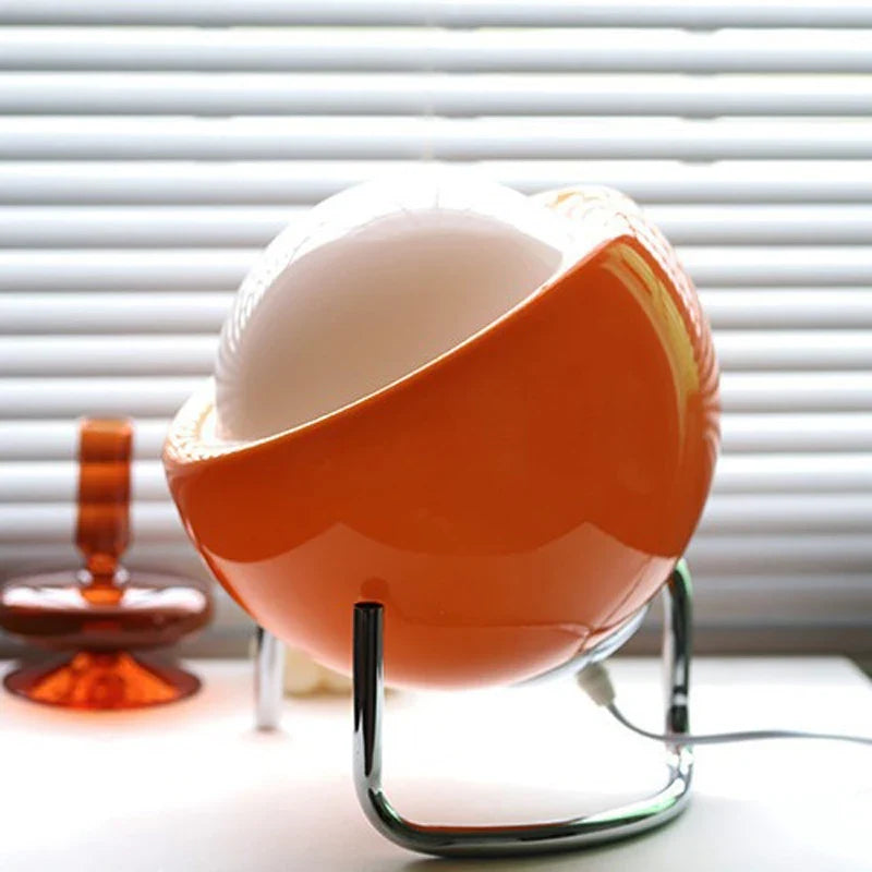 Lámpara de Mesa de Vidrio Bauhaus Retro Nórdica Tintada