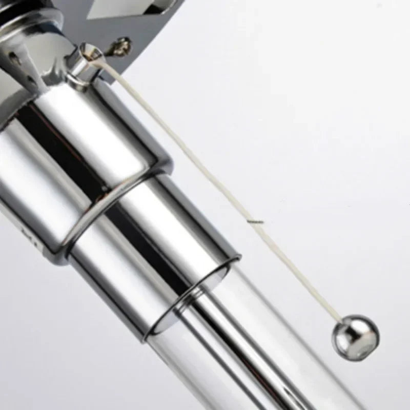 Lámpara de Mesa Wilhelm Bauhaus de Vidrio Esmerilado y Cromo