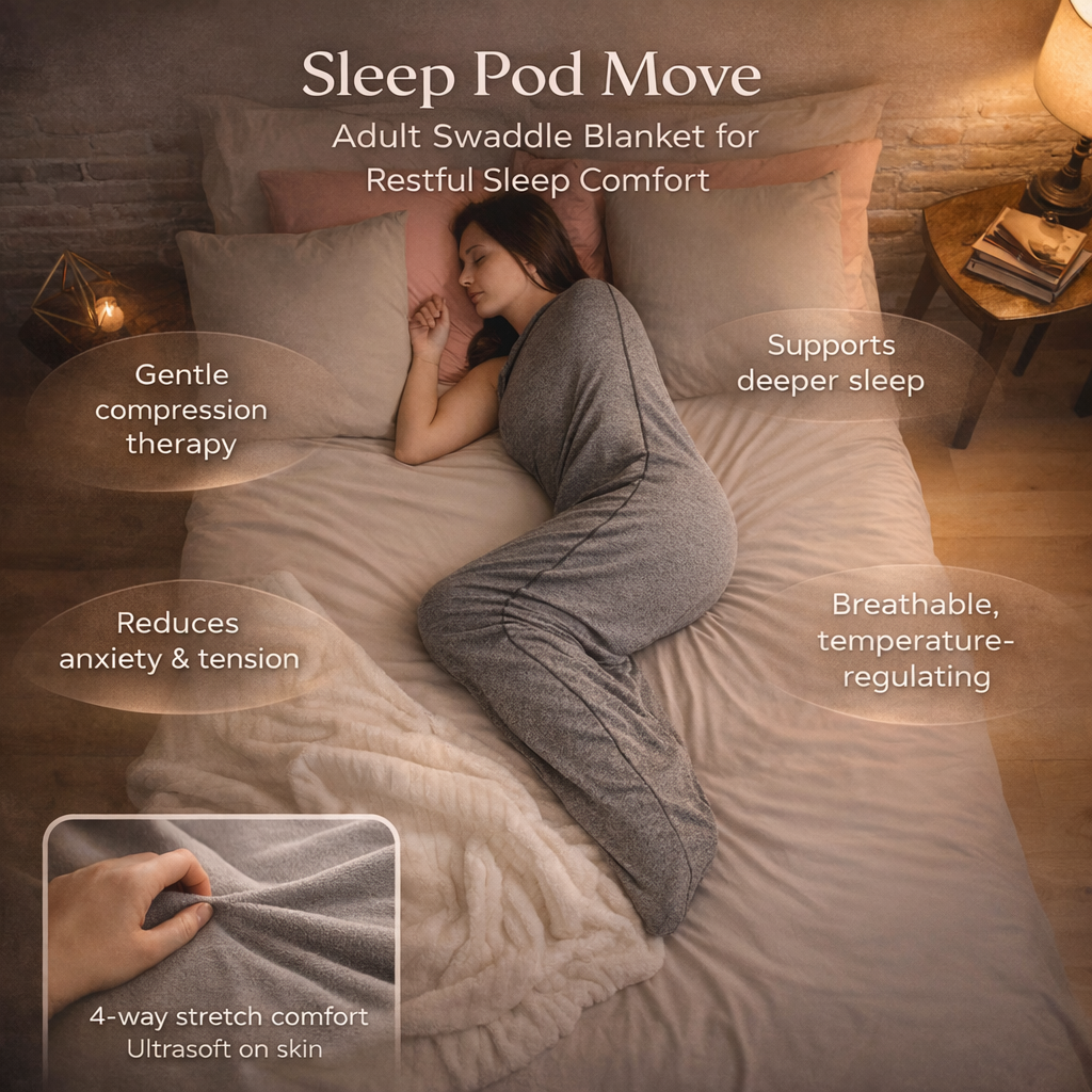 Manta Envolvente Sleep Pod para Adultos, Tejido Transpirable