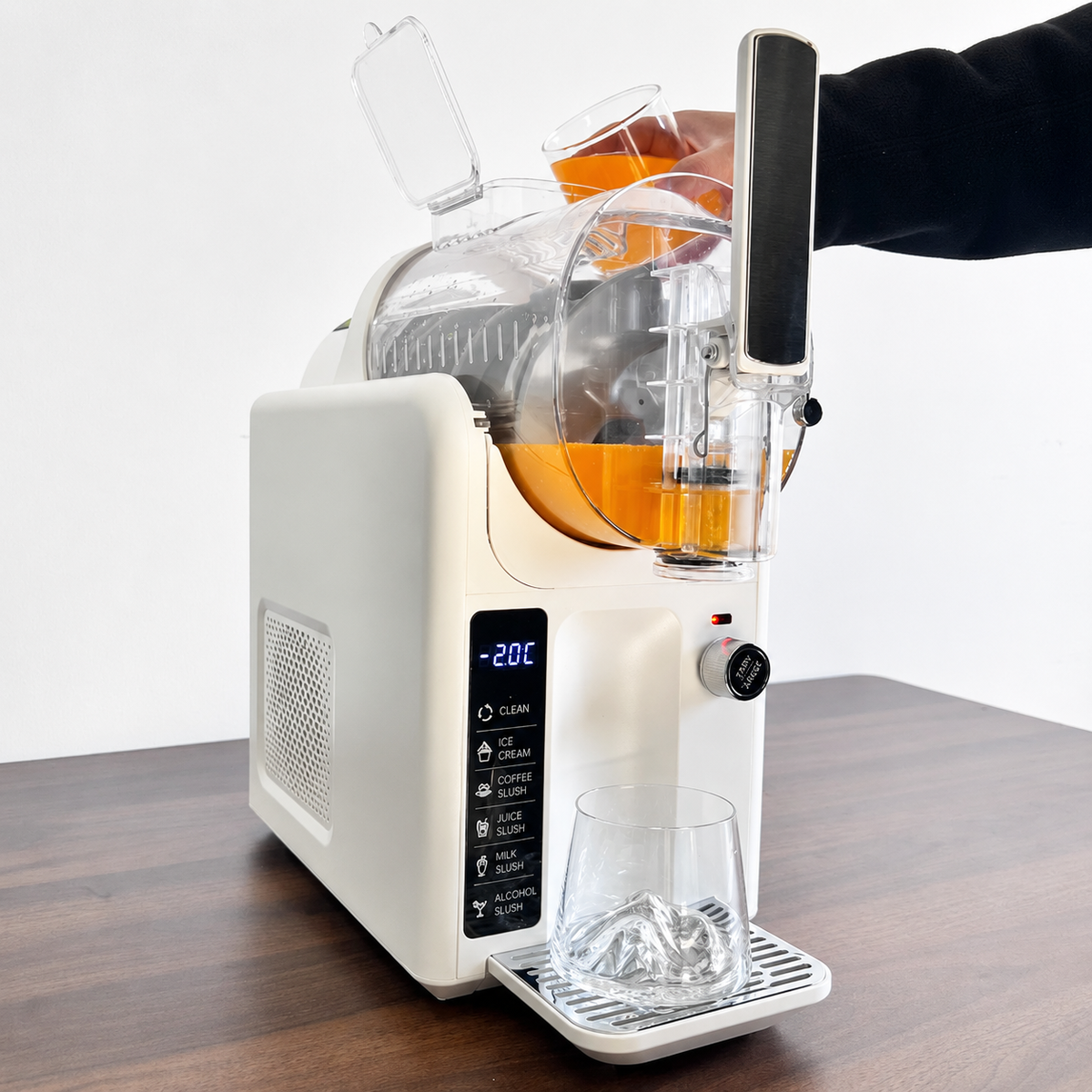 Máquina de Granizados de Encimera con Doble Depósito