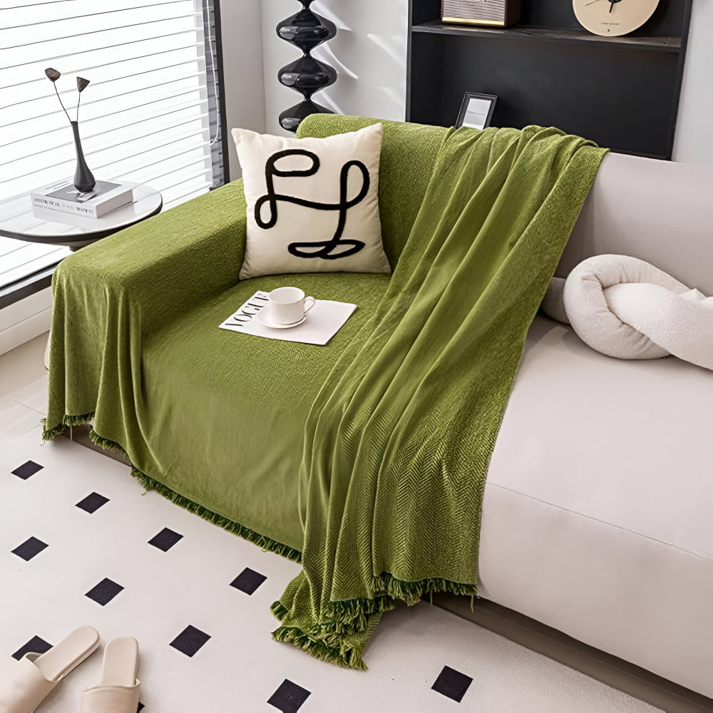 Funda de Sofá Texturizada Minimalista Protector de Muebles
