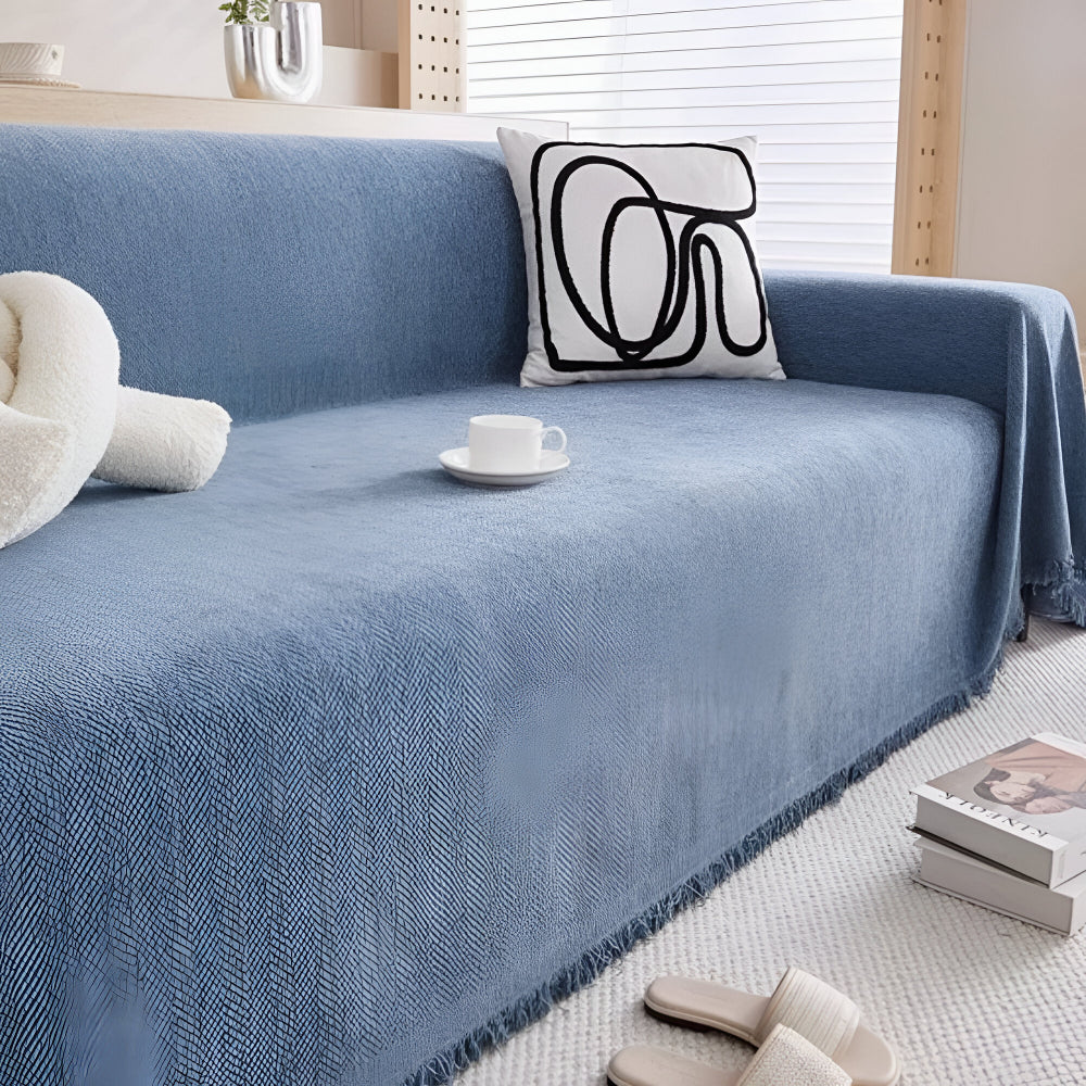 Funda de Sofá Texturizada Minimalista Protector de Muebles