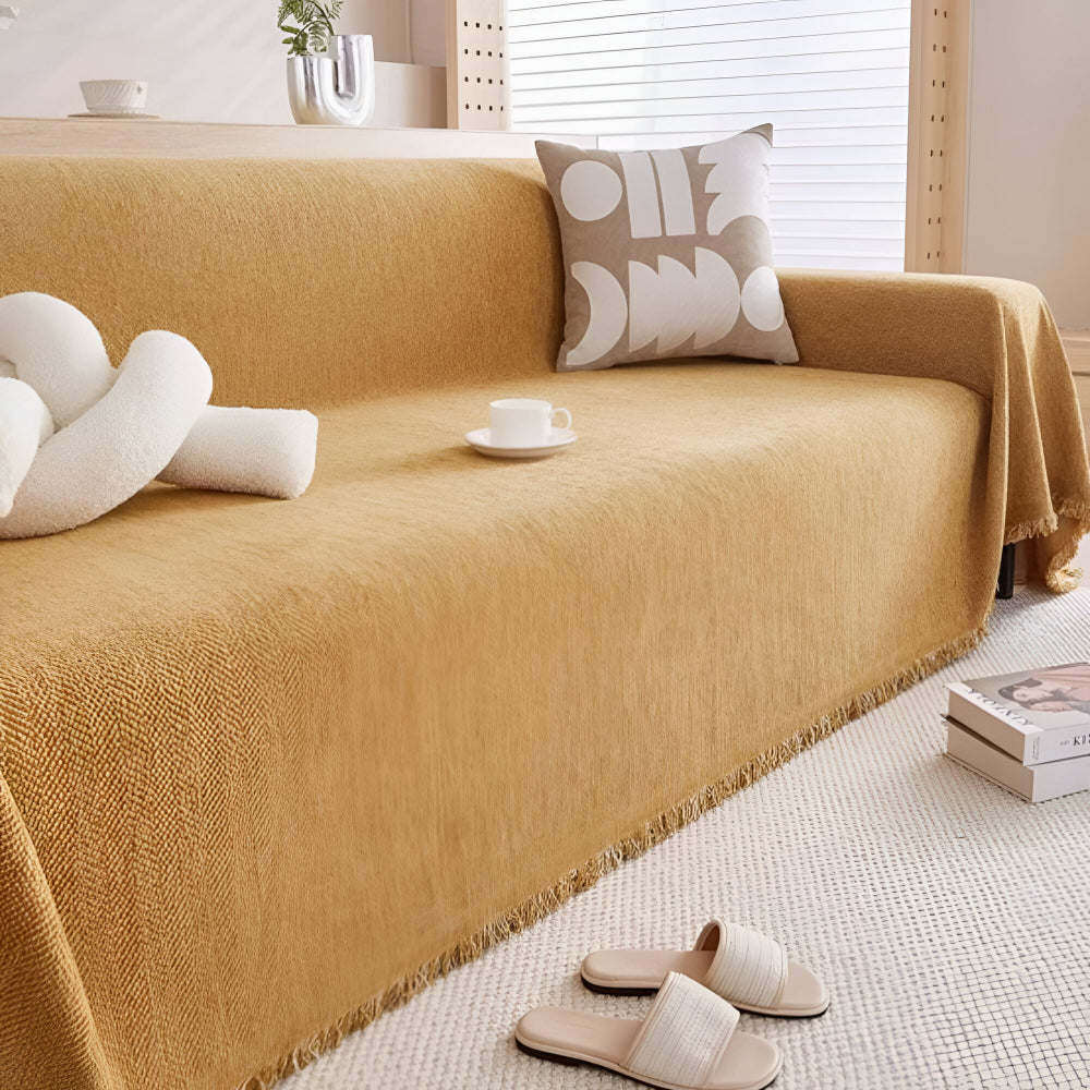 Funda de Sofá Texturizada Minimalista Protector de Muebles
