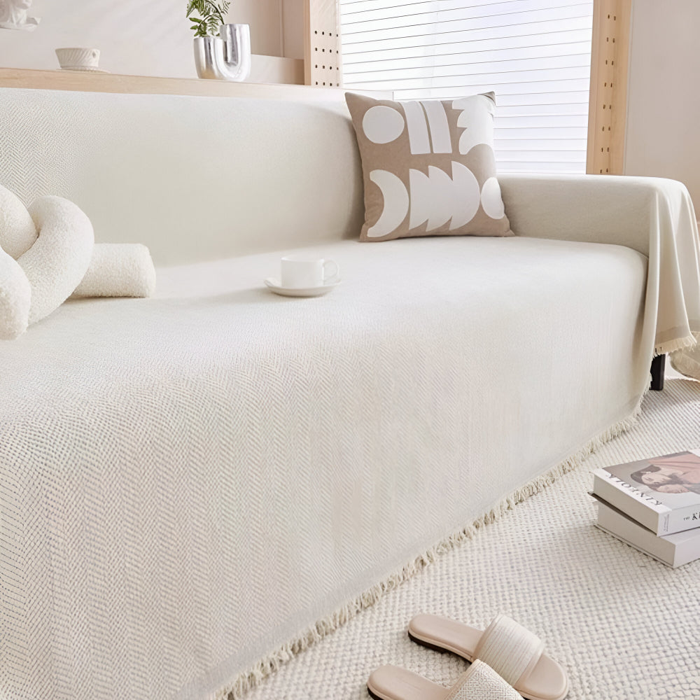 Funda de Sofá Texturizada Minimalista Protector de Muebles