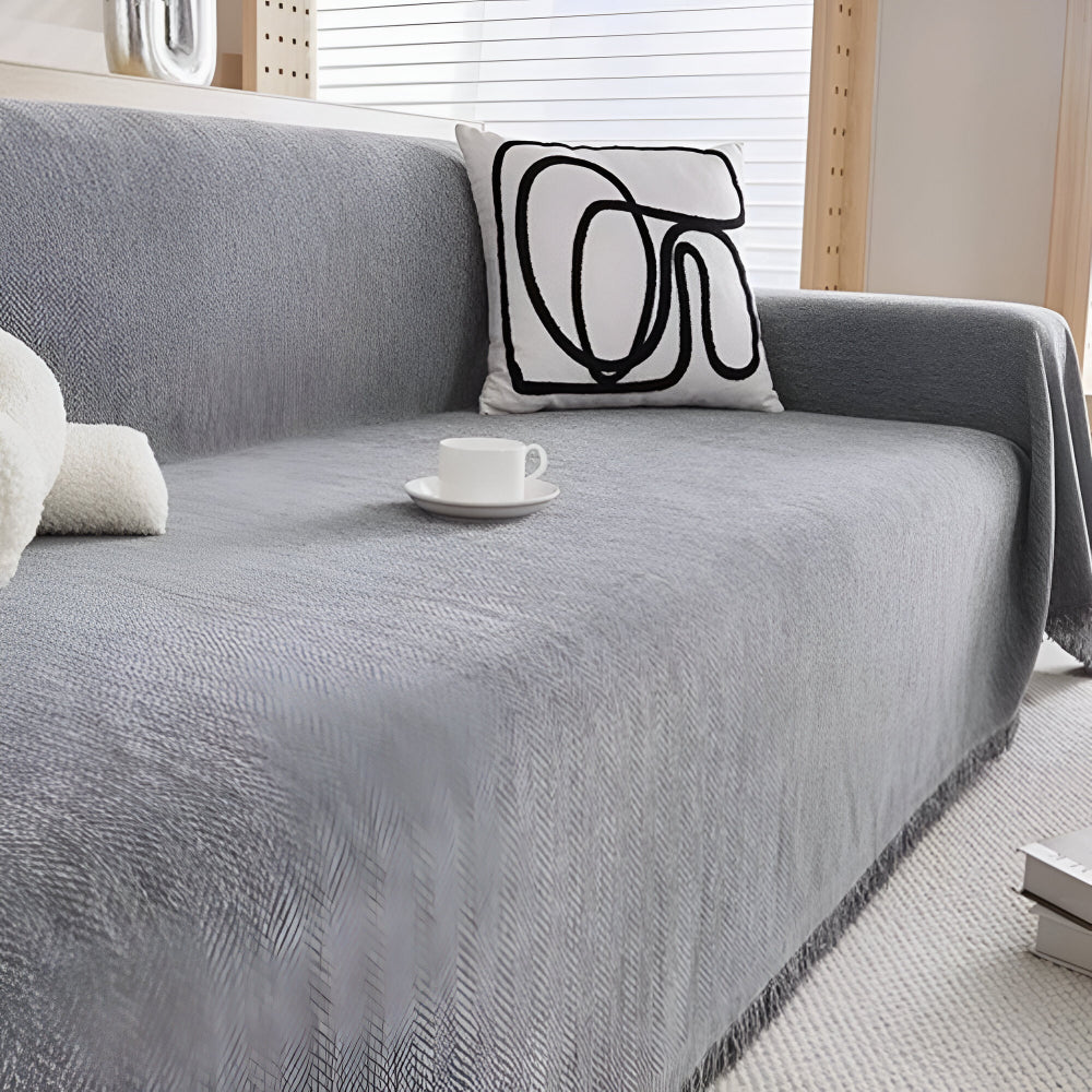 Funda de Sofá Texturizada Minimalista Protector de Muebles