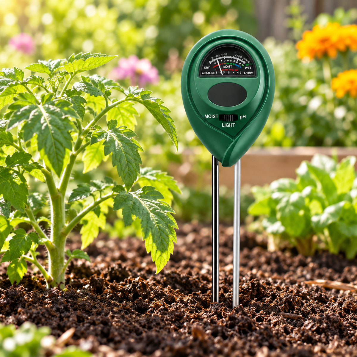 Medidor de Humedad del Suelo para Plantas, Interior y Jardín