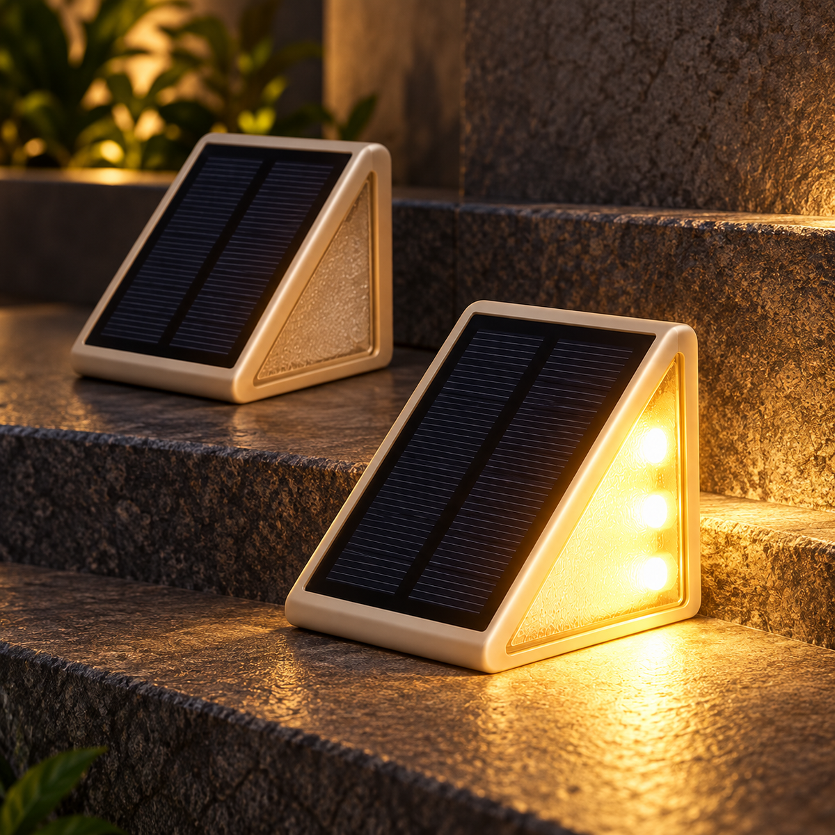 Luces Solares LED para Escalones y Escaleras de Exterior