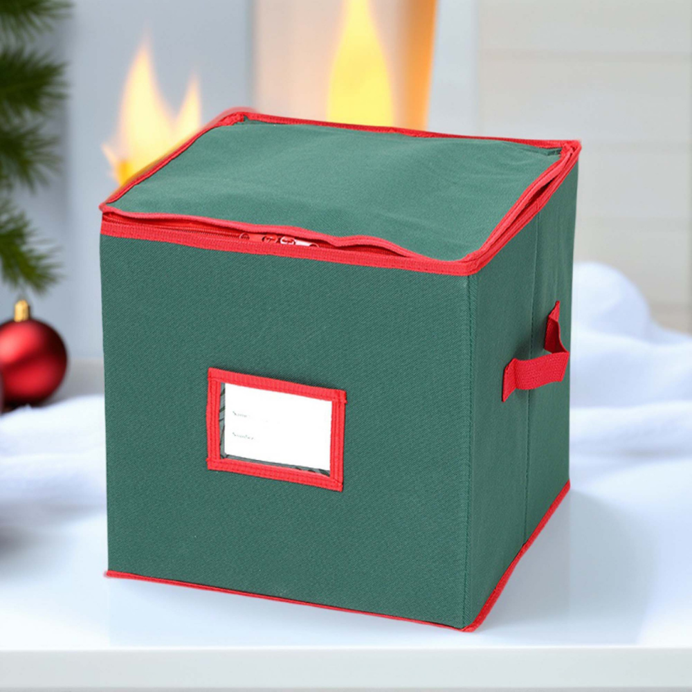 Caja Organizadora de Adornos Navideños 3 Bandejas Oxford
