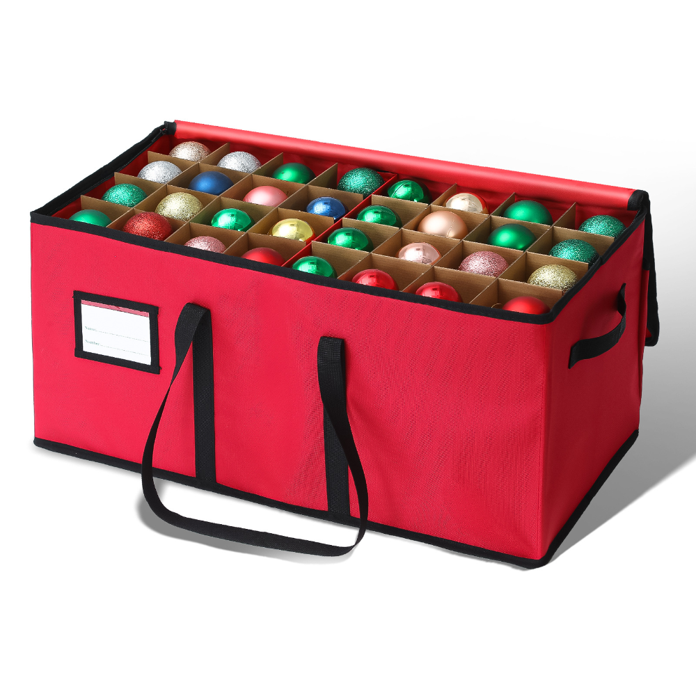 Caja Organizadora de Adornos Navideños 3 Bandejas Oxford