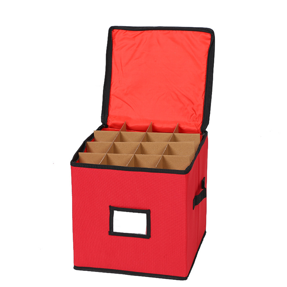 Caja Organizadora de Adornos Navideños 3 Bandejas Oxford