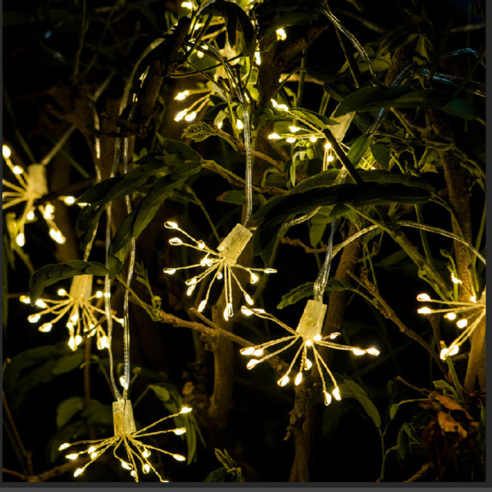 Guirnalda LED de Alambre de Cobre con Estrellas Brillantes