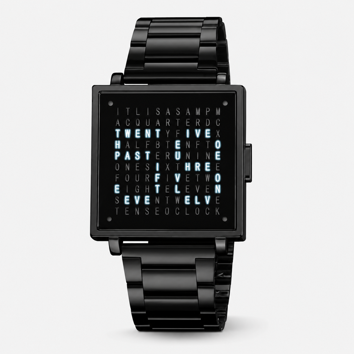 Reloj de Pulsera Digital Unisex con Hora en Texto Iluminado
