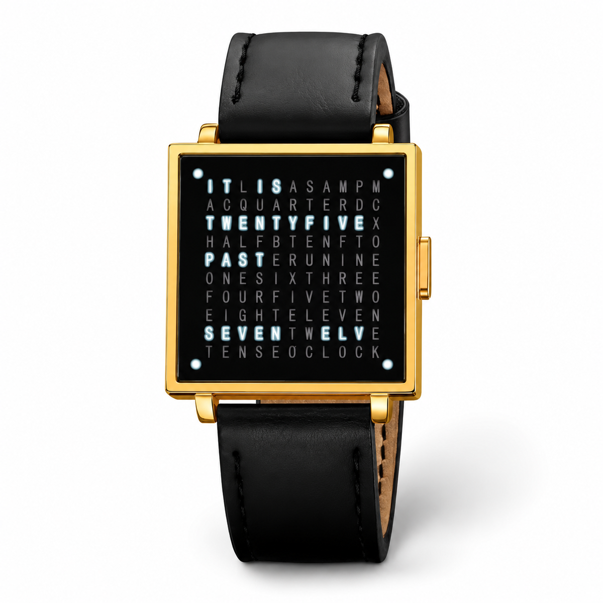 Reloj de Pulsera Digital Unisex con Hora en Texto Iluminado