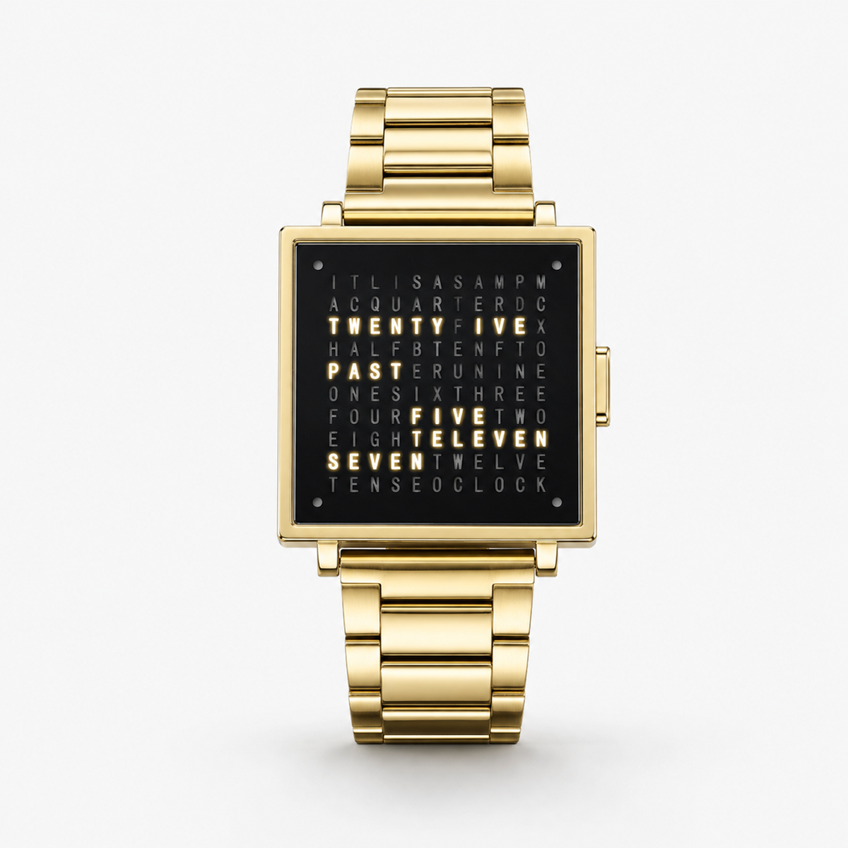 Reloj de Pulsera Digital Unisex con Hora en Texto Iluminado