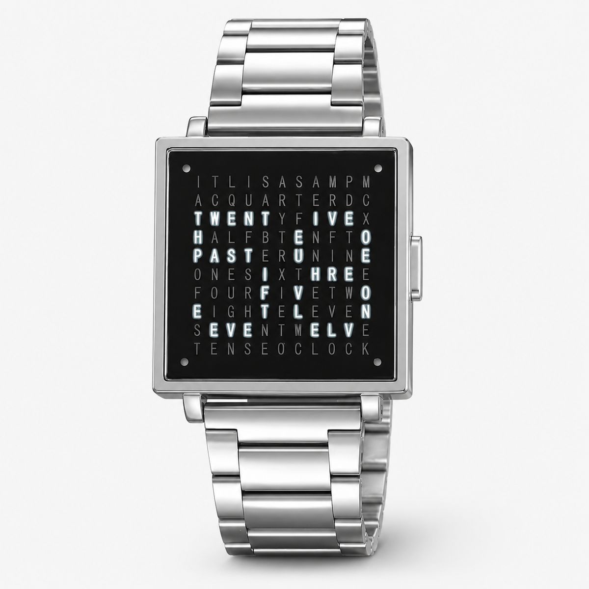 Reloj de Pulsera Digital Unisex con Hora en Texto Iluminado