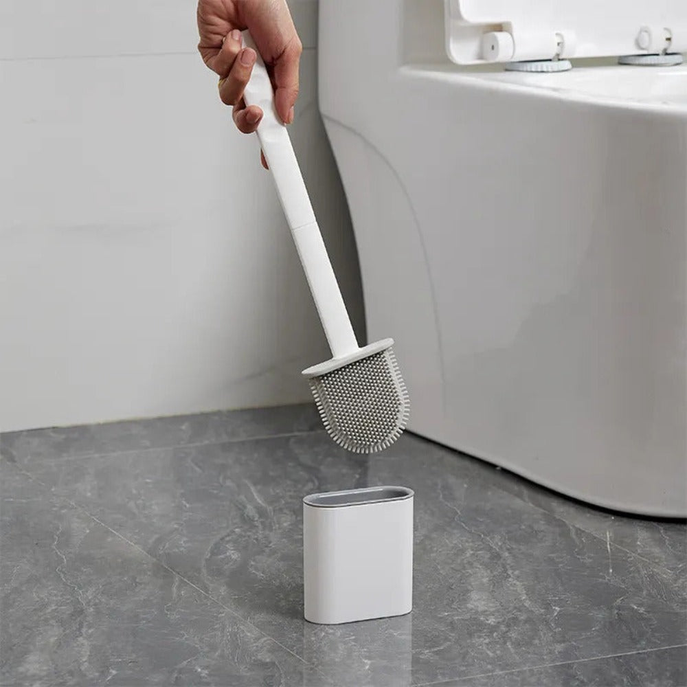 Escobilla de Baño de Silicona de Pared con Cabezal Flexible