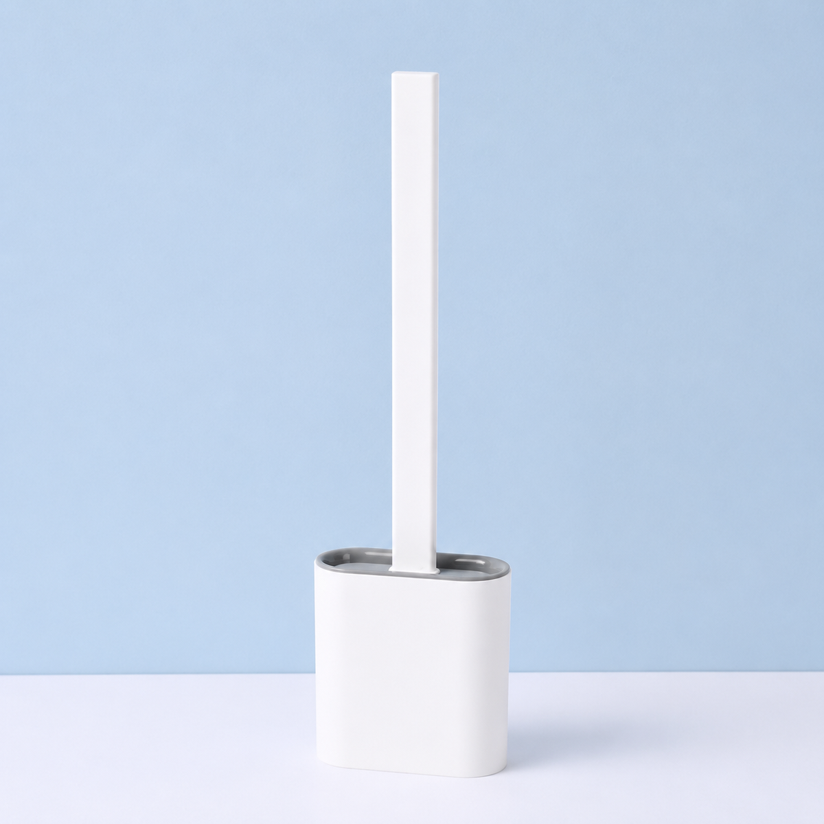 Escobillero Compacto con Soporte para Baño, 4 Colores