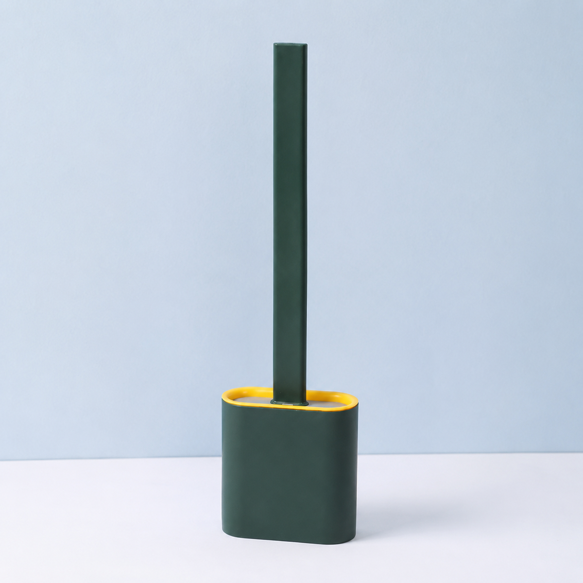 Escobillero Compacto con Soporte para Baño, 4 Colores