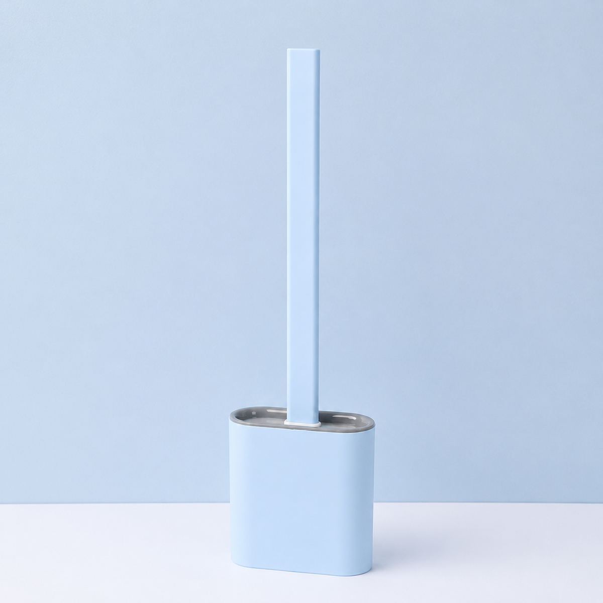 Escobillero Compacto con Soporte para Baño, 4 Colores