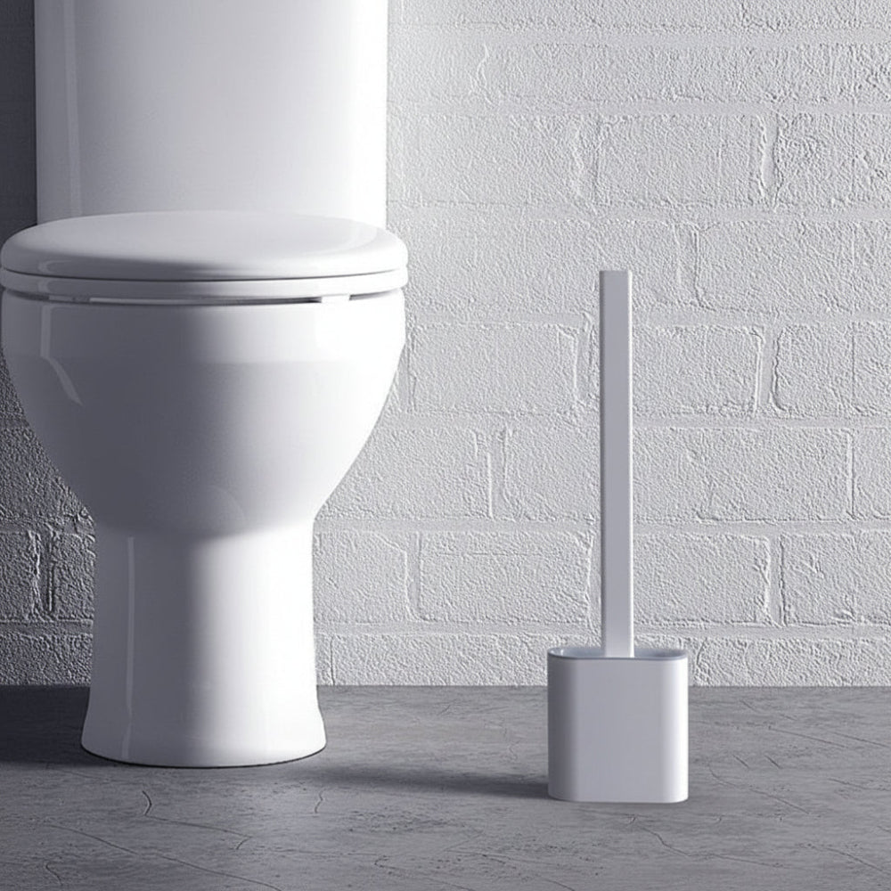 Escobilla de Baño de Silicona Flexible con Soporte de Pared
