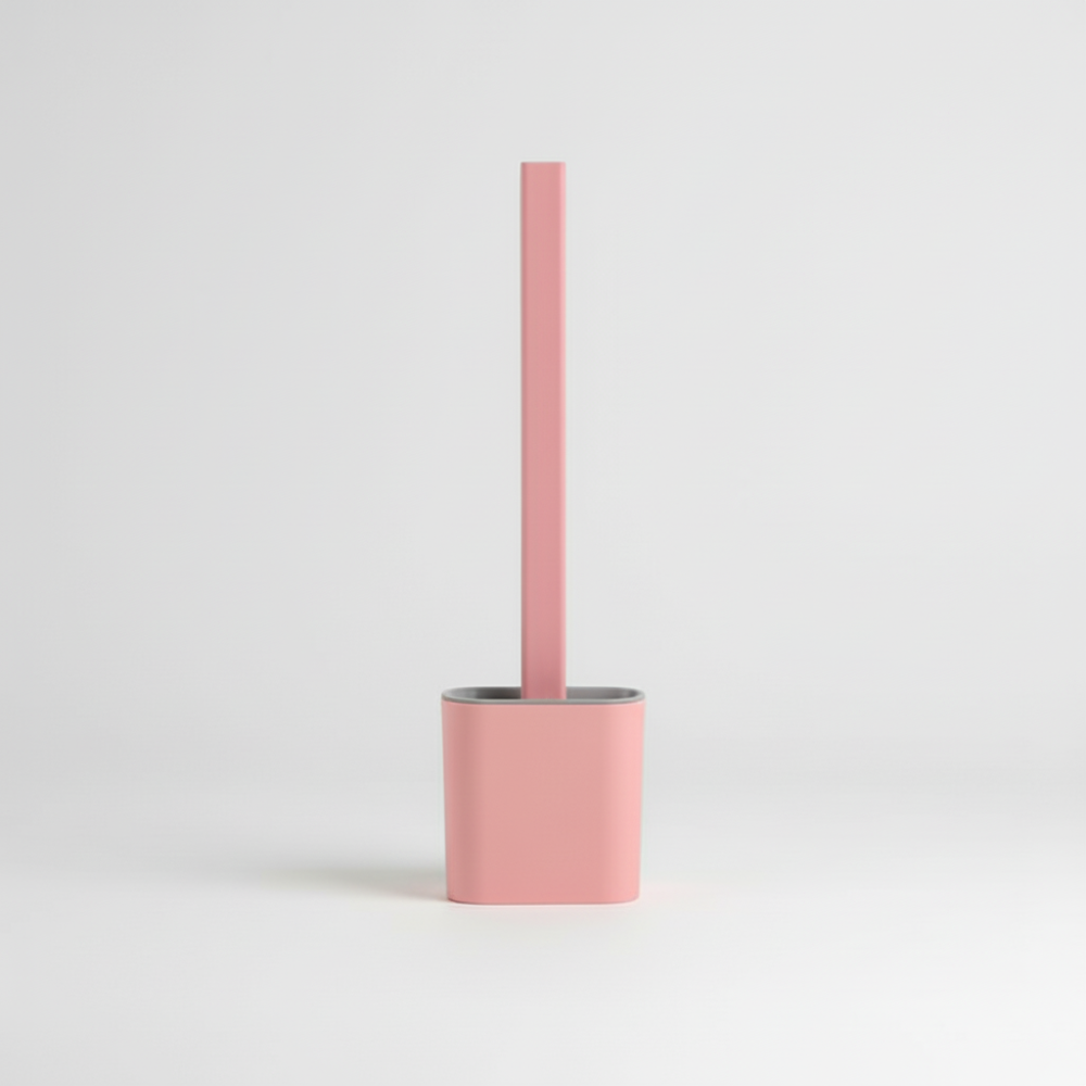 Escobilla de Baño de Silicona Flexible con Soporte de Pared