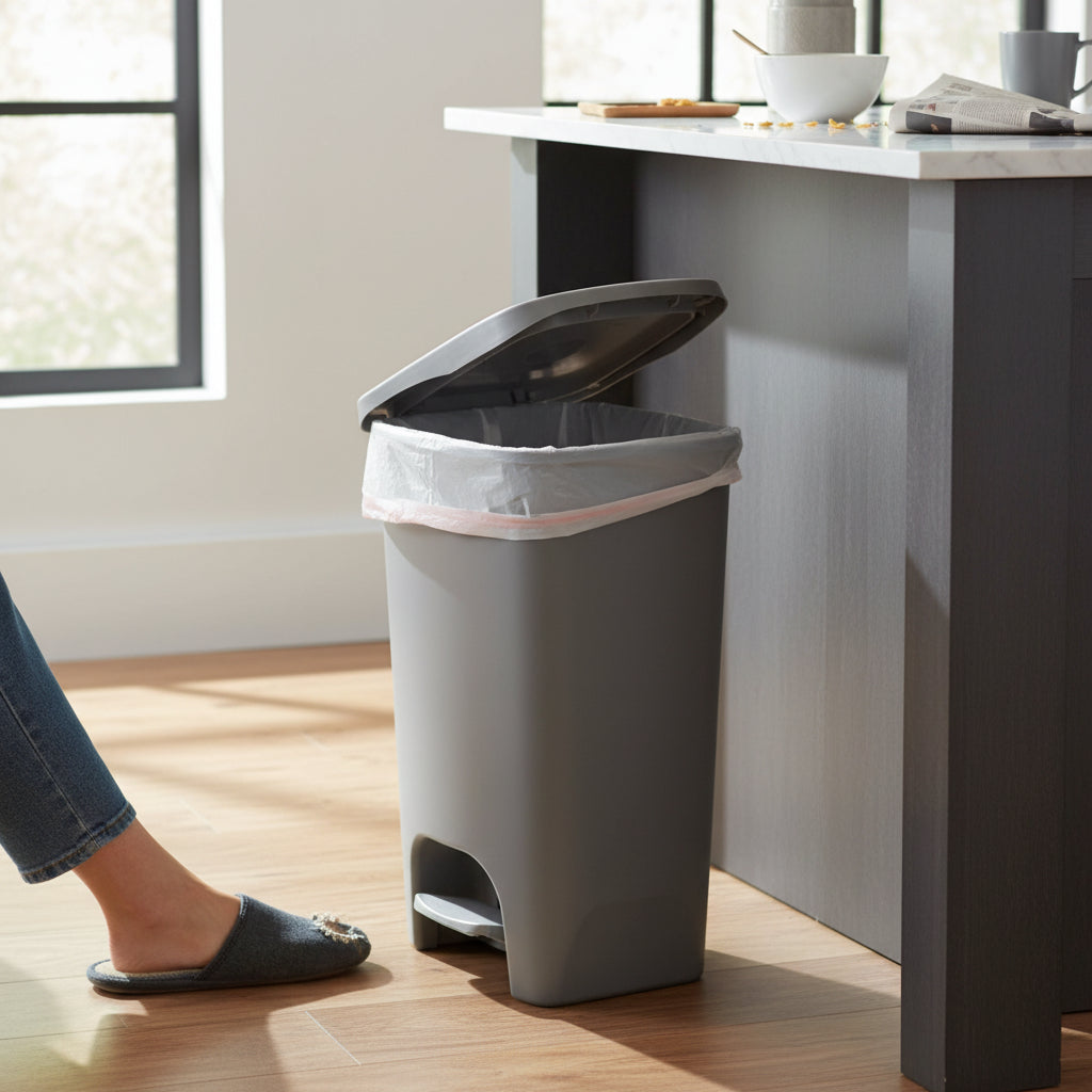Cubo de Basura con Pedal de 50 L para Cocina Antiolores