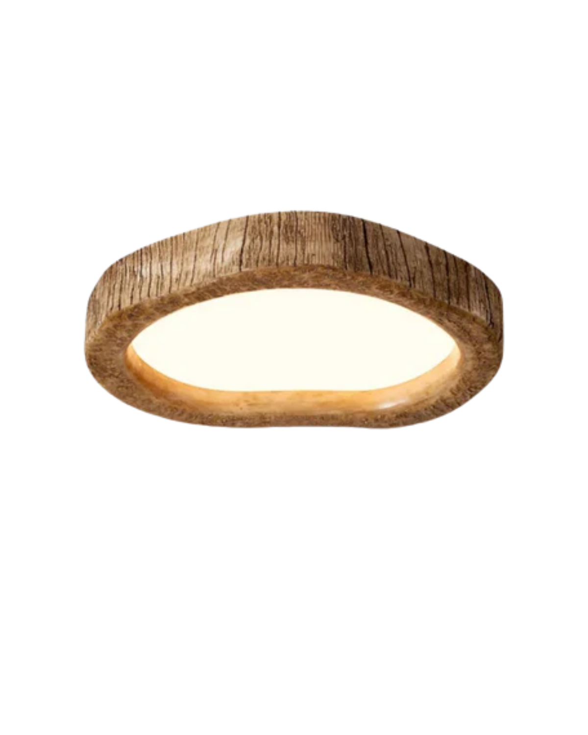 Plafón LED Le Halo Bois de Efecto Madera Rústica Moderna