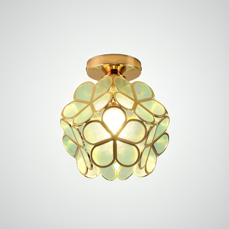Plafón de Techo Retro Flor de Colores Vintage para Pasillo