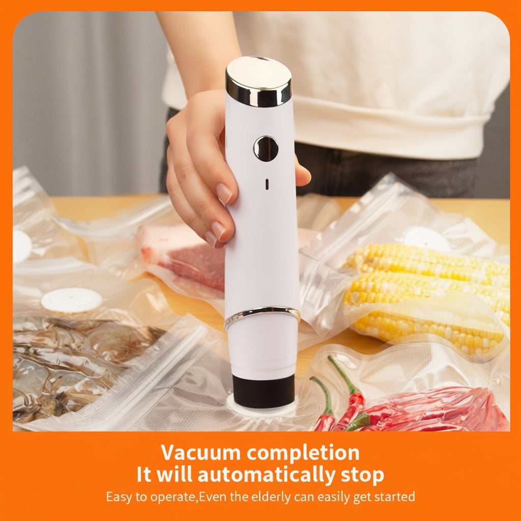 Envasadora al Vacío Portátil Recargable USB para Alimentos