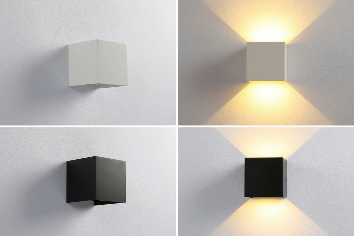 Luz LED Cubo Recargable con Sensor de Movimiento de Pared