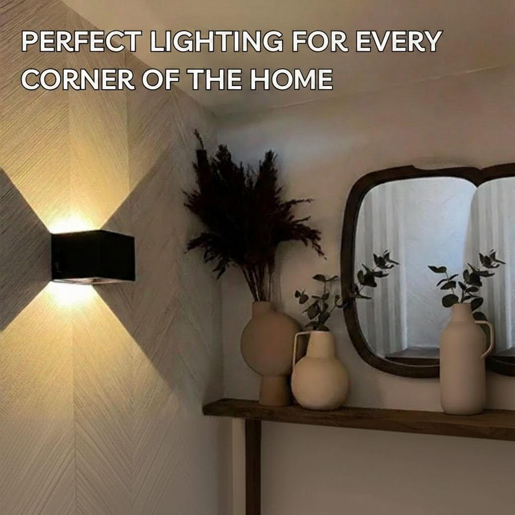 Luz LED Cubo Recargable con Sensor de Movimiento de Pared