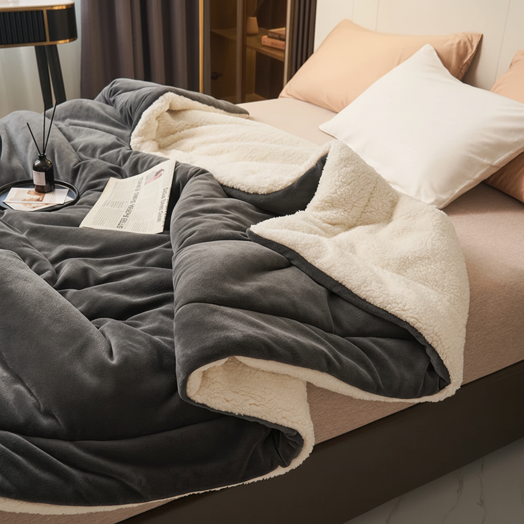 Manta de Franela Suave y Cálida para Cama y Sofá 10 Colores