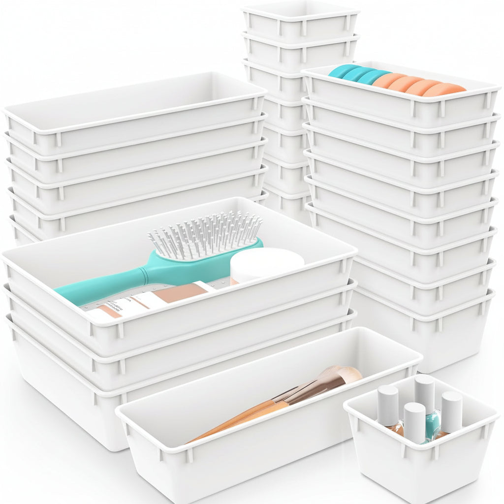 Set de Bandejas Organizadoras para Cajones de Cocina y Baño