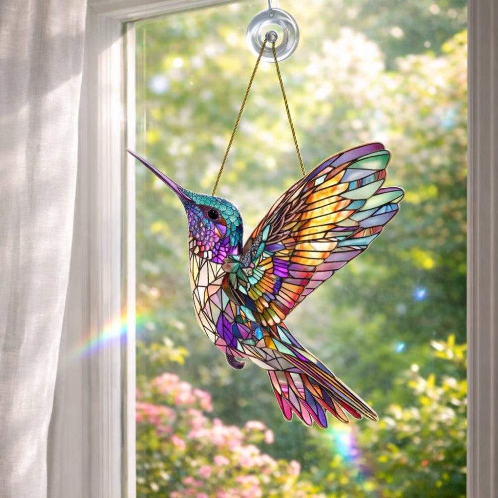 Atrapasoles de Ventana Colibrí, Cardenal o Búho de Colores