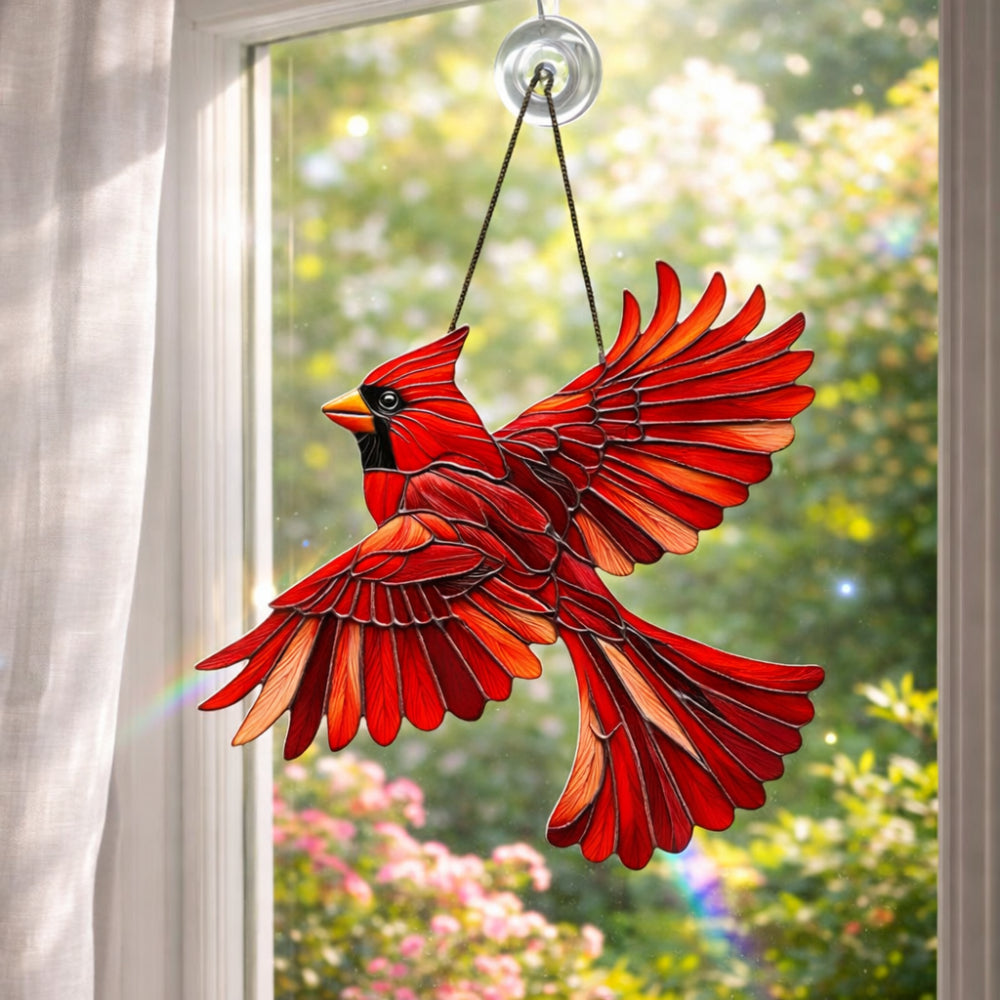 Atrapasoles de Ventana Colibrí, Cardenal o Búho de Colores