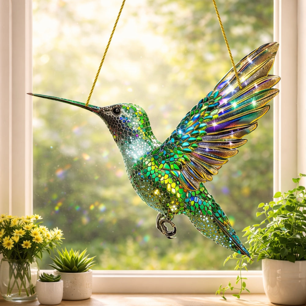Atrapasoles de Ventana Colibrí, Cardenal o Búho de Colores